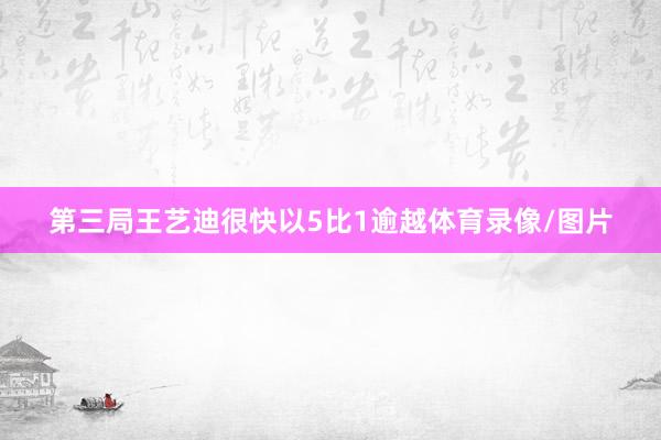第三局王艺迪很快以5比1逾越体育录像/图片