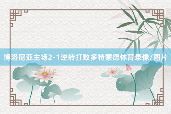 博洛尼亚主场2-1逆转打败多特蒙德体育录像/图片