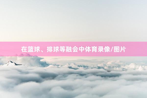 在篮球、排球等融会中体育录像/图片