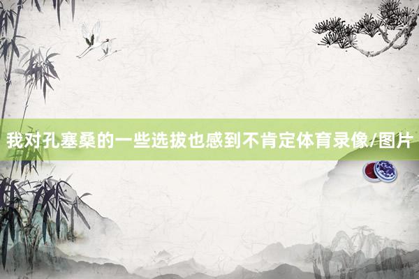 我对孔塞桑的一些选拔也感到不肯定体育录像/图片