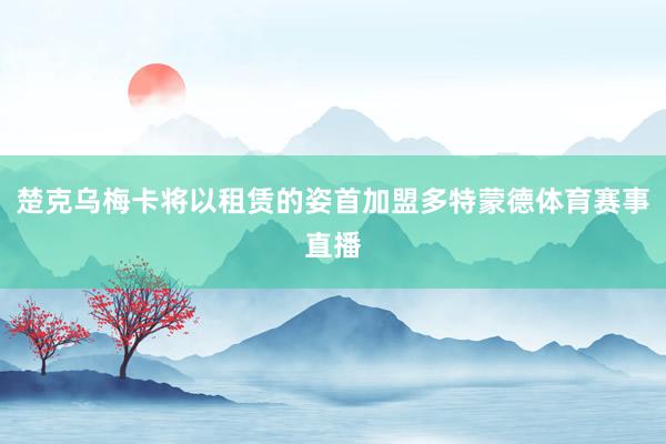 楚克乌梅卡将以租赁的姿首加盟多特蒙德体育赛事直播