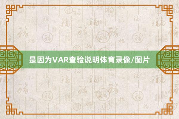 是因为VAR查验说明体育录像/图片