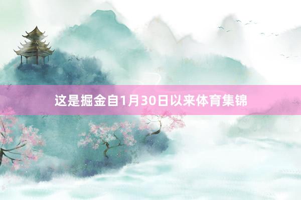 这是掘金自1月30日以来体育集锦