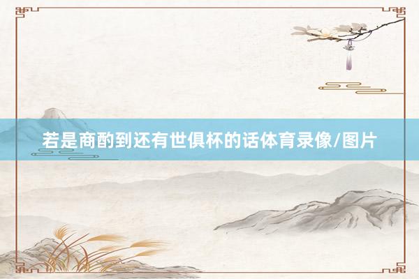若是商酌到还有世俱杯的话体育录像/图片