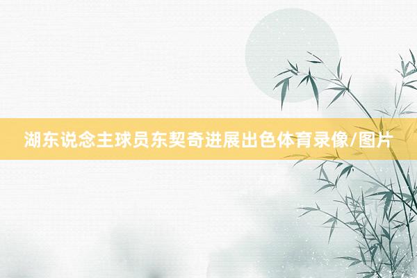 湖东说念主球员东契奇进展出色体育录像/图片