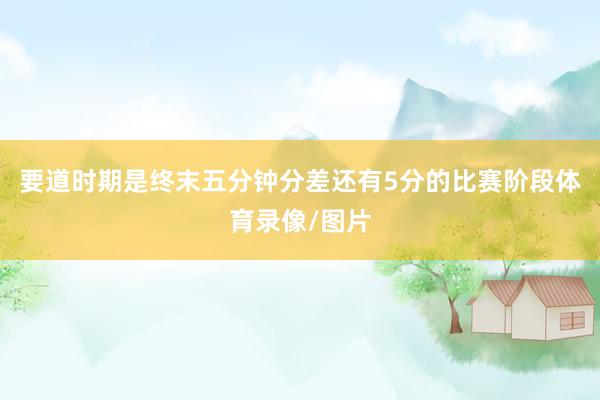 要道时期是终末五分钟分差还有5分的比赛阶段体育录像/图片