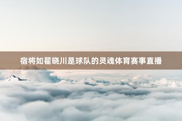 宿将如翟晓川是球队的灵魂体育赛事直播