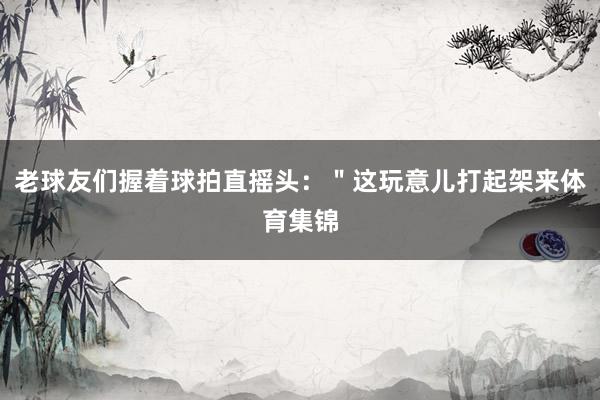 老球友们握着球拍直摇头：＂这玩意儿打起架来体育集锦
