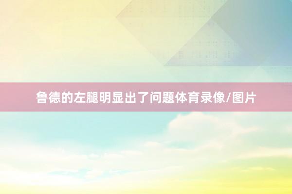 鲁德的左腿明显出了问题体育录像/图片