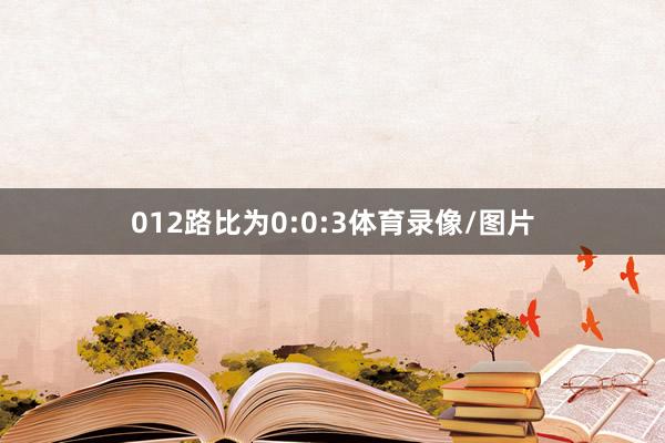 012路比为0:0:3体育录像/图片