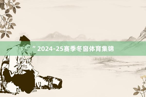 ”2024-25赛季冬窗体育集锦