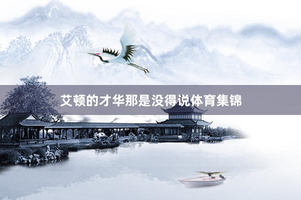 艾顿的才华那是没得说体育集锦