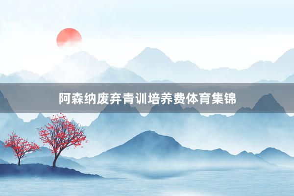 阿森纳废弃青训培养费体育集锦