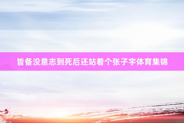 皆备没意志到死后还站着个张子宇体育集锦