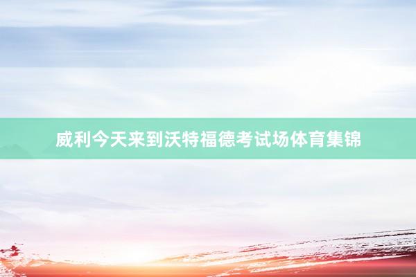 威利今天来到沃特福德考试场体育集锦