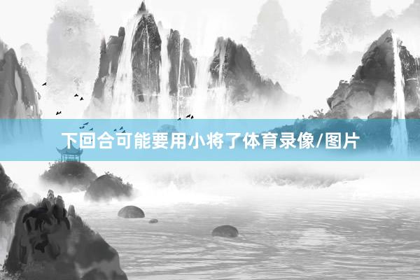 下回合可能要用小将了体育录像/图片