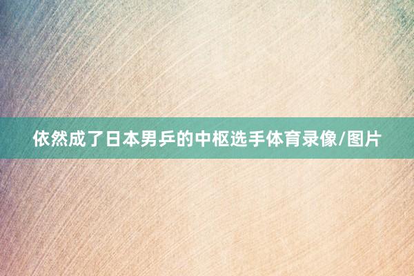 依然成了日本男乒的中枢选手体育录像/图片