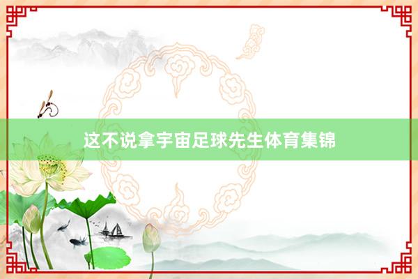 这不说拿宇宙足球先生体育集锦