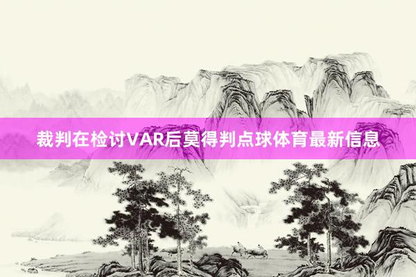 裁判在检讨VAR后莫得判点球体育最新信息