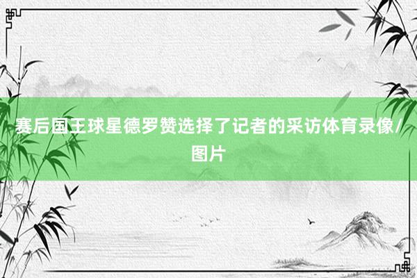 赛后国王球星德罗赞选择了记者的采访体育录像/图片